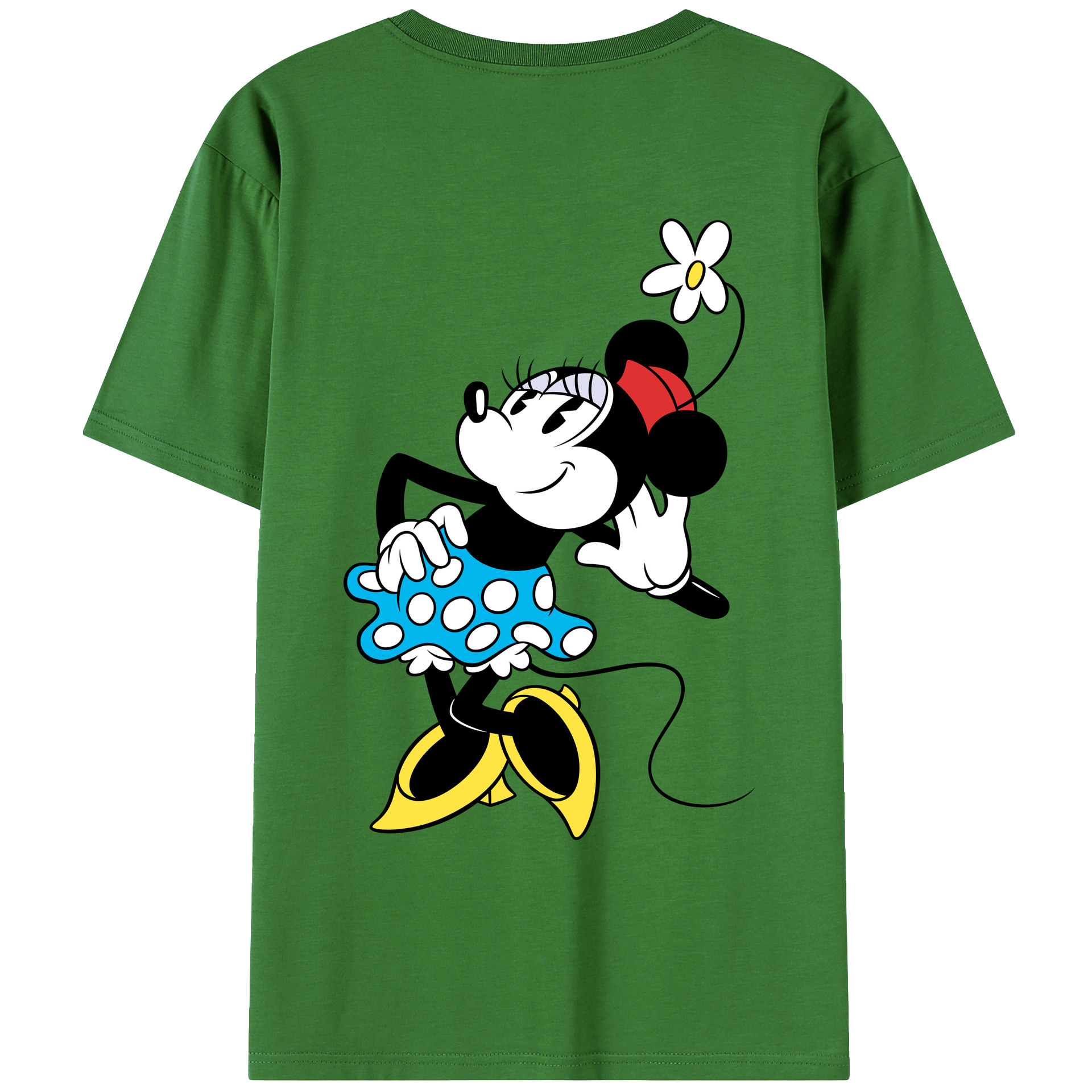 ミッキーマウス Mickey Mouse レディース半袖Tシャツ(バックプリント)